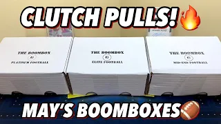 SICK PULLS IN THE CLUTCH!🔥 | Opening May's Elite, Platinum, & Mid-End Football Boomboxes