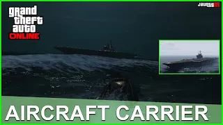 AIRCRAFT CARRIER ADDED IN GTA ONLINE - BUSINESS BATTLE NIGHTCLUB USS Luxington (ATT-16)