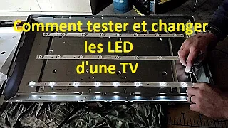 Comment  changer et tester des LED d'une TV ?( Rétroéclairage)