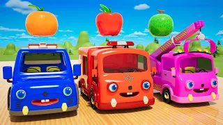 Jobs Song + more Nursery Rhymes & Kids Songs & Colors Rescue Vehicles | Kindergarten