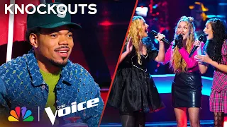 Sister Trio Sorelle Sings The Jacksons' "Blame It On the Boogie" | The Voice Knockouts | NBC