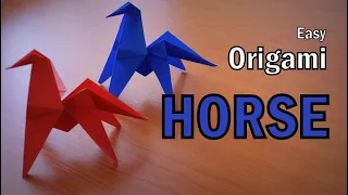 Origami - How to make a Standing HORSE