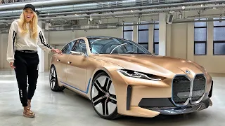 Золотая BMW i4