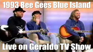 1993 Bee Gees Blue Island Live on Geraldo TV Show, Size Isn't Everything