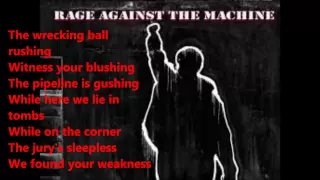 Rage Against the Machine - Testify (lyrics)