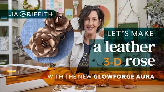 Crafting a Stunning 3D Leather Rose with the New Glowforge Aura! 🌹 DIY Laser Artistry!