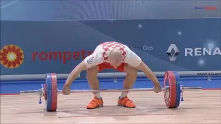 Petar Bertagnin (94 kg) Snatch 120 kg - 2018 EWF European Weightlifting Championships
