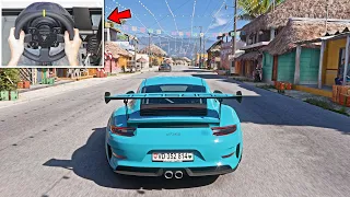 Forza Horizon 5 - Porsche 911 GT3 RS 991.2 | Steering Wheel Gameplay [4K]