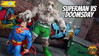 DC Multiverse Superman VS Doomsday McFarlane Toys Gold Label Reseña Review En Español