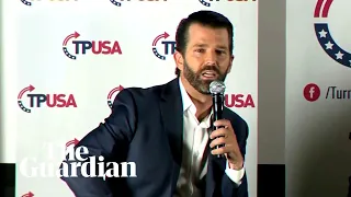 Donald Trump Jr 'triggered' by heckles and booing at his book launch