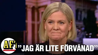 Magdalena Andersson kritiserar SVT:s fråga till Stenevi