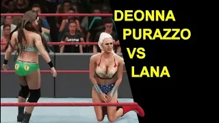 WWE 2K18 Deonna Purazzo vs Lana - Knockout Match