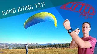 How to hand kite a paraglider