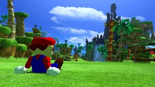 SM64 Generations Green Hill Zone Act 1 and Act 2 Speedrun