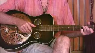 Floyd Council Cover - Lookin' For My Baby = Acoustic Blues Guitar In A