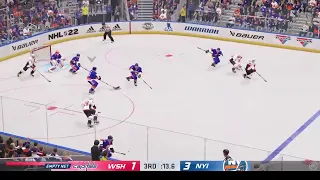 January 15,2022 Washington vs. New York Islanders NHL 22 GM Connected Hockey League