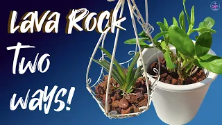 Lava Rock for Orchids 2 different ways | Wet / Dry / Self watering set up #ninjaorchids