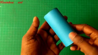 HOW TO make a 3d cylinder /geometric design/#papercuttingart