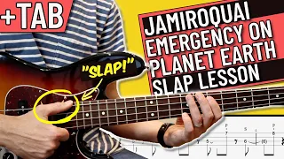 Emergency on Planet Earth - Jamiroquai Bass Slap Lesson with TAB (Beginner Slap Lesson)