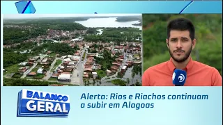 Alerta: Rios e Riachos continuam a subir em Alagoas