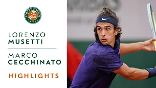 Lorenzo Musetti vs Marco Cecchinato - Round 3 Highlights I Roland-Garros 2021