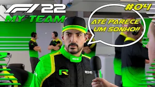 F1 22 MY TEAM #4 - FIZEMOS HISTÓRIA NO GP DA ARÁBIA SAUDITA