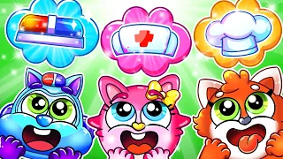 When I Grow Up Song🥰Jobs Song for Kids🚓🚗🚌🚑+More Nursery Rhymes by Baby Cars & Friends