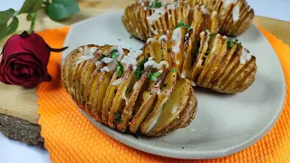 CookIt recipe! Baked potatoes with garlic and butter! Crispy, easy  The cheapest food