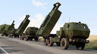 Strategically Important Russia Warehouse Destroyed by Ukraine M142 Himars Missile - Arma 3