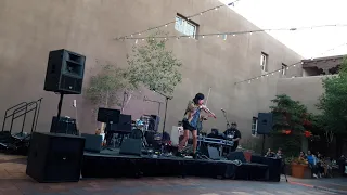 Laura Ortman performing at SWAIA Santa fe 2019