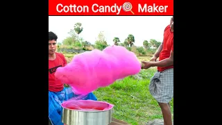 How to Make Cotton Candy Street Style CandyFloss-Bachpan ka Pyaar Bhul Nahi Jana Re😘😘 #Shorts
