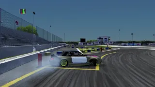 Practice Run, Englishtown (Etown) Formula Drift Layout. Assetto Corsa, Tsujigiri Pro Car.