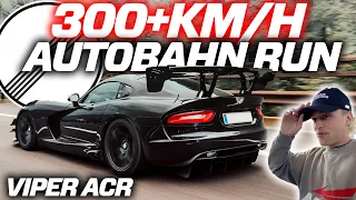 DODGE VIPER ACR HIGHSPEED RUNS ON GERMAN AUTOBAHN - DOWNFORCE VS. TOPSPEED