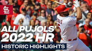 Every ‘22 Pujols HR | St. Louis Cardinals