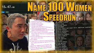 QTCinderella's Name 100 Women Speedrun