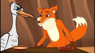 Le Renard et la Cigogne | Fable de La Fontaine |  dessin animé en français avec les P'tits z'Amis