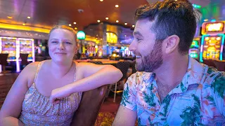 Gambling On A Cruise Ship With $300, Let’s See What Happens | LAST Night On Symphony Of The Seas
