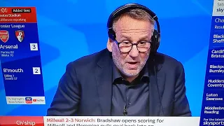 Paul Merson describes Reiss Nelson's last minute winner for Arsenal against Bournemouth