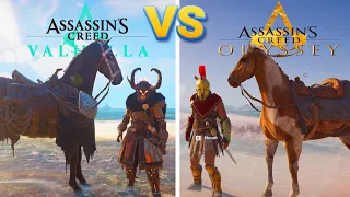 Assassin's Creed Vs Odyssey Assassin's Creed Valhalla Details And Physics Comparison