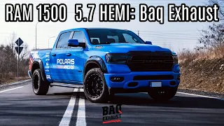 RAM 1500 5.7 HEMI V8 | Baq Exhaust | Custom exhaust sound | Sportowy układ wydechowy