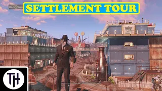 Fallout 4 Settlement Tour Sanctuary Hills - My 2016 build - No Mods -