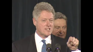President Clinton at a Reception in Philadelphia (1996)