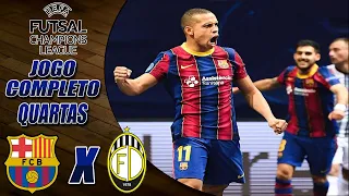 Barcelona X Dobovec | CHAMPIONS LEAGUE FUTSAL 2021 | JOGO COMPLETO | Quartas de Final (28/04/2021)