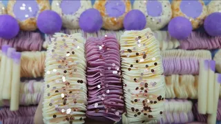 LIGHT AMETHYST▪spirals long and crunchy▪Oddly satisfying video😍#soap#asmr