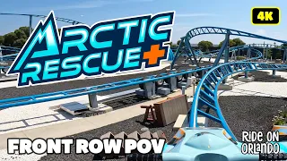 Arctic Rescue at SeaWorld San Diego - Front Row POV in 4K/60FPS - New for 2023 Straddle Coaster!