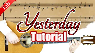 Guitar Lesson - Yesterday - Beatles