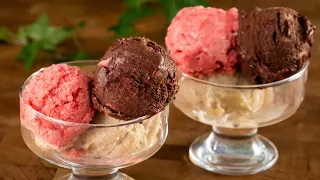 Only 3 ingredients!🍦I make the best ice cream in the world WITHOUT sugar!🍧 In just 5 minutes! NO c