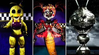 FNACPW - All Animatronics in Extras Mode | Five Nights at Chica's Party World