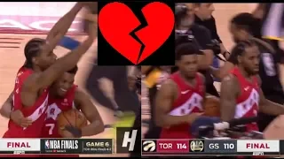 Kyle Lowry shunned by Kawhi Leonard at end of Game 6 of the 2019 NBA Finals!