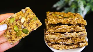 Oatmeal crispbread instead of BREAD! Healthy crispbread from scratch! We eat and become slimmer